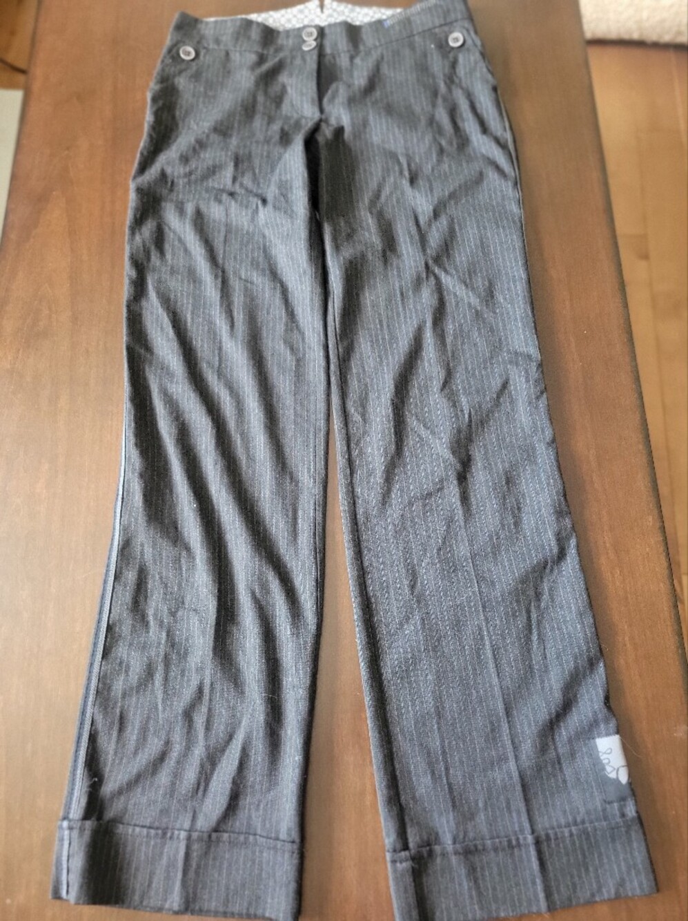 Cop.Copine Charcoal Pinstripe Trousers